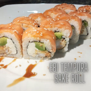 ebi tempura sake roll